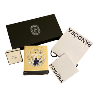 Diptyque & Pandora & Chanel empty boxes.